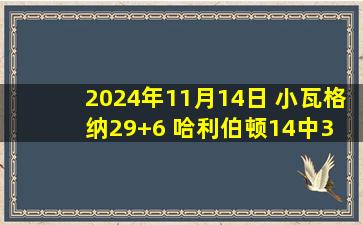 2024年11月14日 小瓦格纳29+6 哈利伯顿14中3 魔术险胜步行者迎4连胜